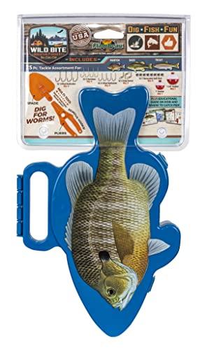 Flambeau Outdoors Wild Bite Fishing Tackle Box Kit - size: One Size, style: Blue Gill