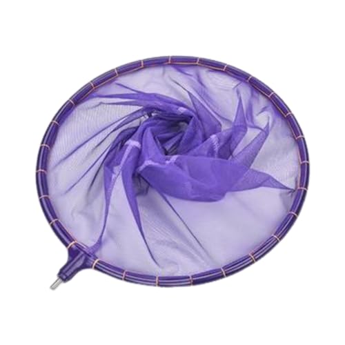 Menolana Fishing Net Fish Landing Nets Boating Freshwater Lightweight Easy Storage Soft Foldable Fast Fishing Landing Net - color: Purple S