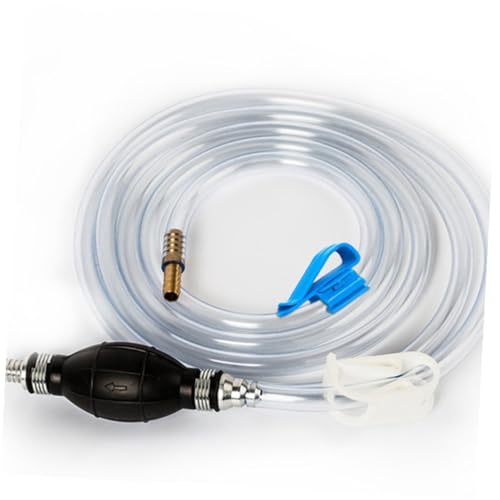 NUOBESTY Manual Suction Hose Set for Car Oil and Water Transfer, Handheld Siphon Pump with Vehicle Guide Oil Tube, Multipurpose Water Suction Kit for Automotive and Home Use