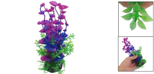 uxcell 8.3 Inch Purple Green Plant Decoration for Aquarium Landscaping