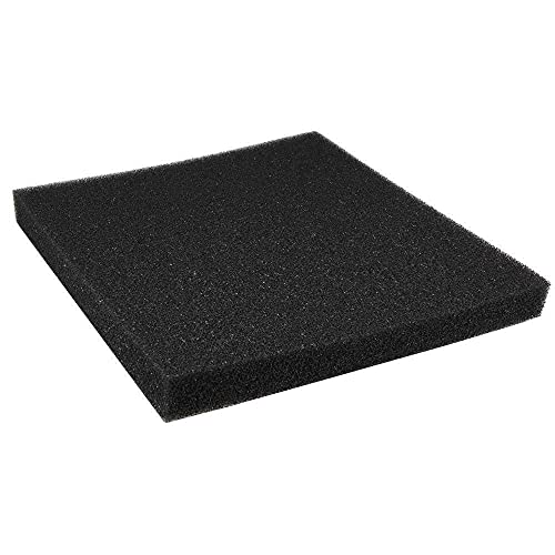 Coarse Bio Sponge Filter Media Pad Cut-to-fit Foam Upto 40" Aquarium Fish Tank, 23.6" x 17" x 2" (Black, 40PPI, 1pc) - size: 23.6" x 17" x 2" (Black, 40PPI, 1pc)