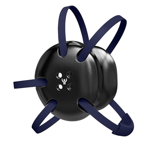 Great Call Athletics Classic Wrestling Headgear, Navy Straps - style: Black w/ Navy Straps