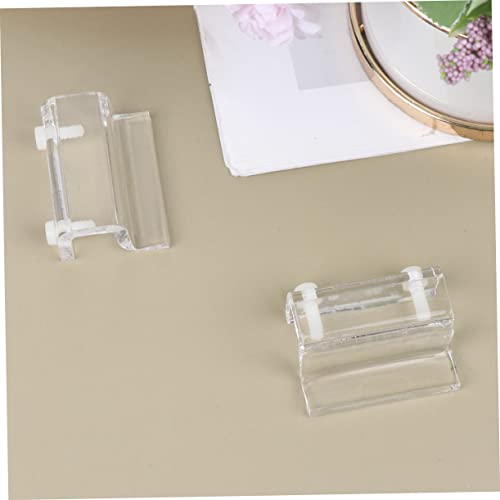 POPETPOP 4Pcs Fish Tank Bracket Acrylic Support Holders for Covers for Aquariums Turtle Tanks and Heat Preservation