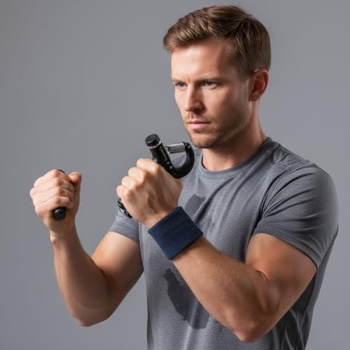 Adjustable Hand Grip Strengthener, 11-132 lb Forearm Trainer