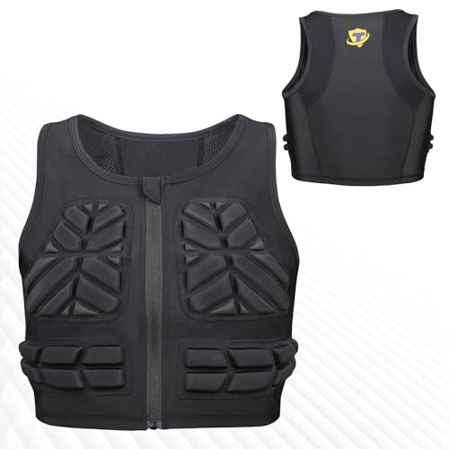 Women Chest Rib Protector Vest for Baseball Softball Padded Compression Vest Protective Gear Football Rugby Adult - size: X-Large