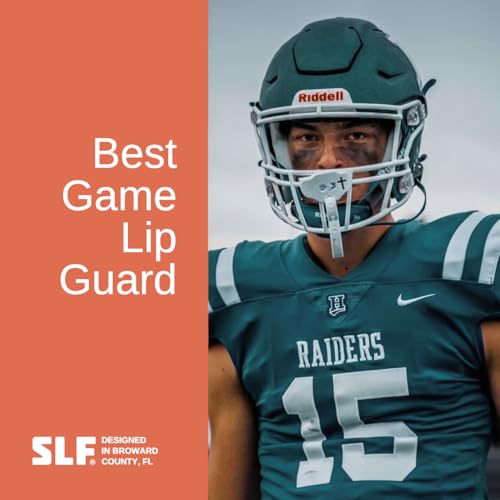 SLEEFS Classic Football Mouthguard with Bold Designs and Removable Strap - color: White