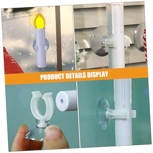Yardwe 9pcs Aquarium Suction Cup Clips for Securely Holding Water Tubing in Fish Tanks Durable PVC Design for Stability and Versatile Use for Various Decorative Styles - size: 4.50X3.00X2.00CM