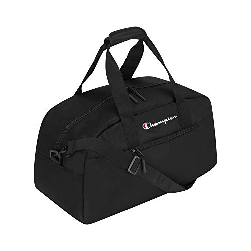 Champion Logo Duffel Bag - color: Black/Scarlet, size: One Size