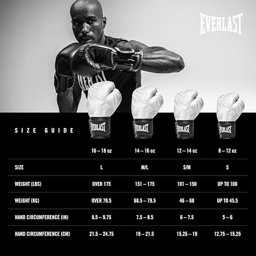 Everlast Spark Boxing - color: White, size: 14 oz