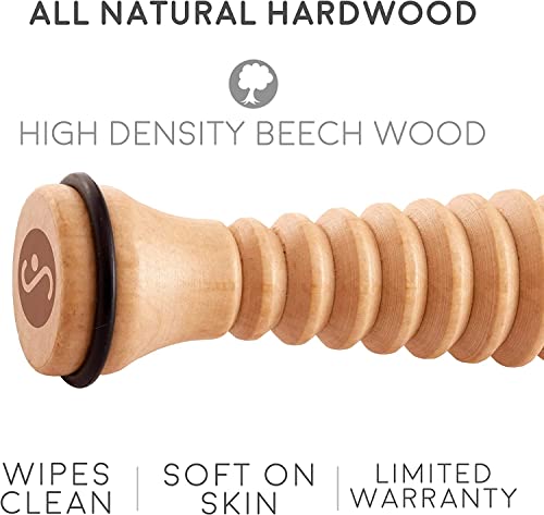 Body Back Wooden Foot Roller & Foot Star® Massage Ball Bundle for Foot Pain | FSA Eligible Foot Roller & Massage Ball For Trigger Point Therapy, Full Body Massage Tool For Plantar Fasciitis, & Relaxation - style: Bundled