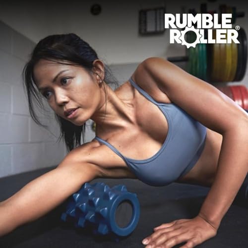 RumbleRoller Original Textured Foam Roller - Deep Tissue, Self Myofacial Release Massage Therapy Roller (RumbleRoller 12" Compact Size Original Foam Roller) - size: Compact 12-Inch