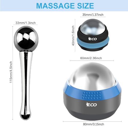 Massage Ice Roller Ball Cold & Heat Therapy Plantar Fasciitis Roller | Alleviating Shoulder, Arms, Back, Legs, Calves or Muscle Tension, Perfect for Workouts Relaxation - color: Ice Boat+ice Hockey+ice Ball