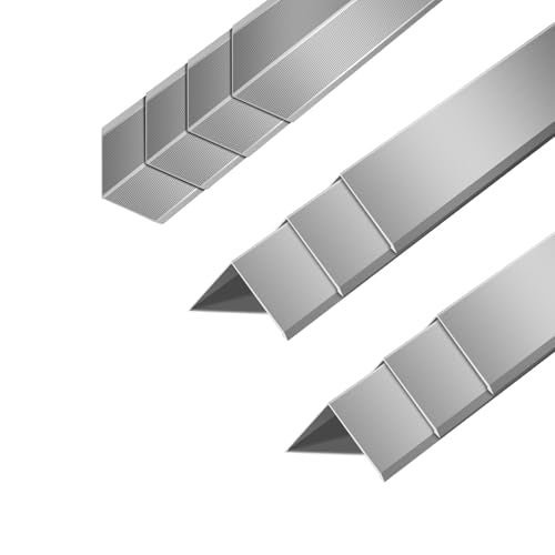 10pcs Metal Aluminum Steel Corner Guards 48” Metal Wall Corner Protector Guard for Walls (1.6 x 1.6 x 48 inch)