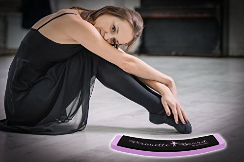 Turning Board for Dancers, Cheerleaders, Gymnasts, Ice Skaters | Improve Turns, Balance & Stability — Ballet Pirouette Trainer, Figure Skating & Gymnastics Practice Board - color: Purple