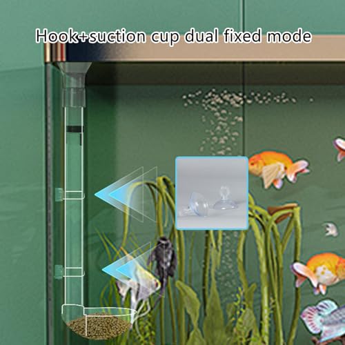 Feeder Acrylic Shrimp Feeders Tube Dish Set Highly Transparents Acrylic Aquariums Feeders for Home Aquariums - size: 245-410mm