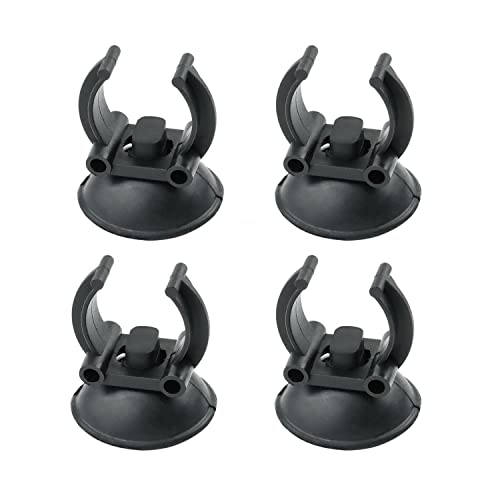 Aquarium Heater Suction Cups, Black Rubber Clips, Fish Heater Tank Holders, 20 Pack