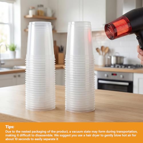 96 Pack (192-Piece) Deli Containers with Lids, 32/16/12/8 oz X 24 Set Each, Leak-Proof & BPA Free Airtight Takeout Plastic Food Storage Containers for Soup, Meal Prep, Microwave/Freezer Safe - size: 32/16/12/8 oz X 24 Set