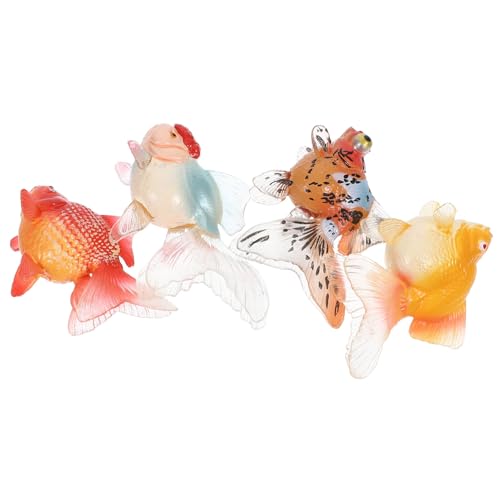 Toyvian Safe Lightweight Plastic Fish Model Toys Goldfish Simulation for Boys and Girls Education