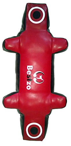Classyak MMA Training Grappling Dummy Motion Master Punching Bag - Unfilled - color: Synthetic Leather Red, size: 70 inches (6 ft)