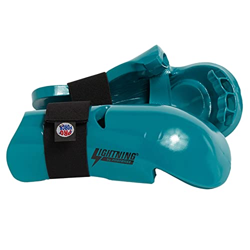 ProForce Lightning Punches Karate/Martial Arts Sparring Gloves - color: Teal, size: Medium