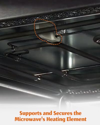 W10909479 Microwave Element Support Clip Bracket Replacement for Whirlpool KitchenAid JennAir etc, Replace W10288008 W10120233 461967753871 W10120232 W10120233
