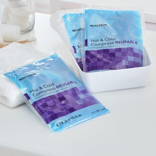 McKesson Cold and Hot Compress Reusable Gel Ice Hot Packs, 6.75 x 10.5 in - size: Large (6.75" x 10.5")