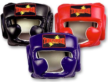 children's Muay Thai Headgear - color: Red