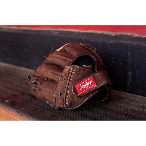 Rawlings | Player Preferred Baseball Glove | Baseball & Slowpitch Softball - color: Basket Web | Brown, size: 12" | Infield