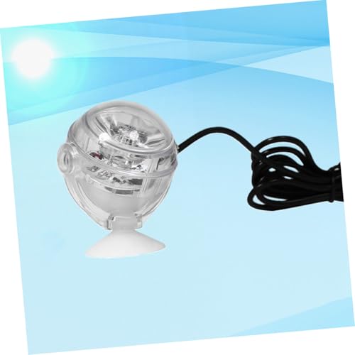 GALPADA Aquarium LED Spotlight with Durable Silicone Suction Cup Fish Tank Decorative Light for Fresh Saltwater Submersible Multi-Purpose Underwater Lamp with Convex Lens US Plug