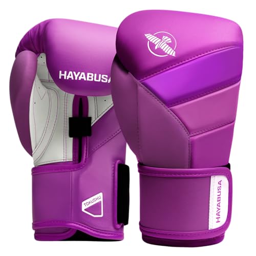 Hayabusa T3 Boxing Gloves - Sparring - color: Neon Purple, size: 12oz