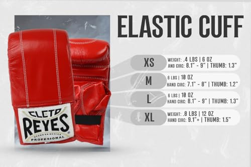 CLETO REYES Professional Boxing Bag Gloves for Men and Women, Training and Heavy Punching Bags, MMA, Kickboxing, Muay Thai, Elastic Cuff