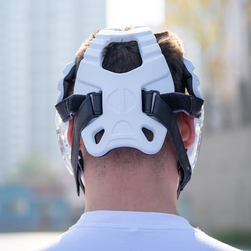 KEDAO Karate Mask Headgear, Professional Martial Arts Headgear Adjustable Head Circumference Karate Sparring Headgear Protective Guard for All Age