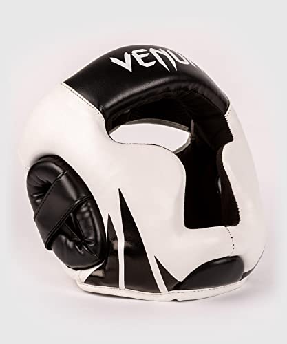 Venum Challenger Kids Headgear - color: Black/White, size: Large-Extra Large