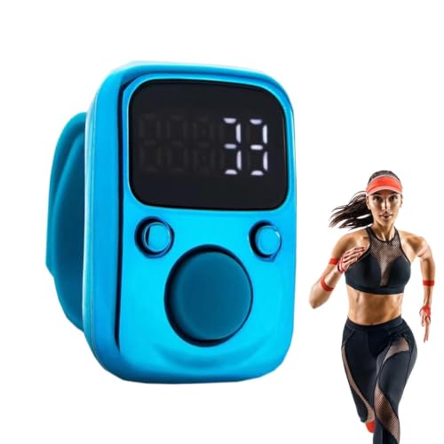 Clicker Counter Portable Hand Finger Counting Clicker - color: Blue