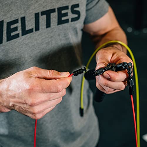Velites - Earth 2.0 Replacement Jump Rope Cable - 4mm Standard Crossfit Speed Rope Wire for Fitness and Training - style: Speed Red 2.5 mm