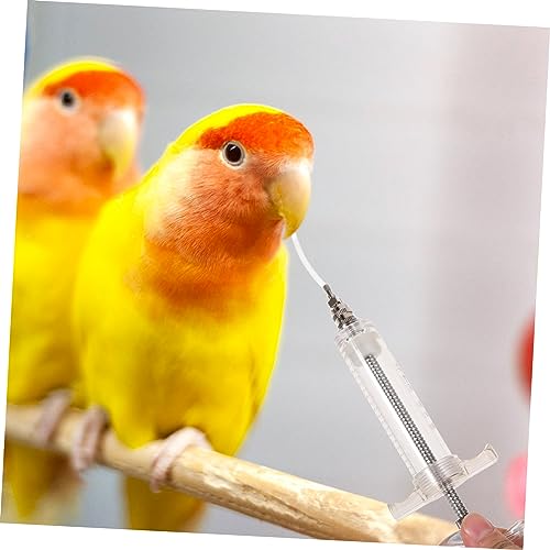 Sosoport 2sets Feeding Tube for Little Birds Parrot Hand Feeding Syringe Pet Feeder Use