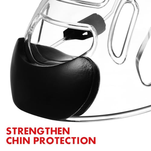 BESPORTBLE Kickboxing Sparring Face Protector Detachable for Taekwondo Breathable Shockproof Headgear for Karate Mma and Training Comfortable Design