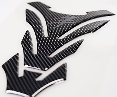 Real Carbon Fiber Motorcycle Tank Pad Gas Oil Fuel Tank Pad Vinyl Decal Tank Protector Motorcycle Stickers For HAYABUSA All Models(Grey)