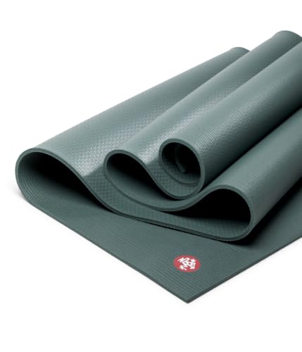 Manduka PRO Yoga Mat - 6mm | Lifetime Durability | Hygienic Construction | Premium Studio Quality | Teacher Approved - color: Black Sage, size: 71" x 26"