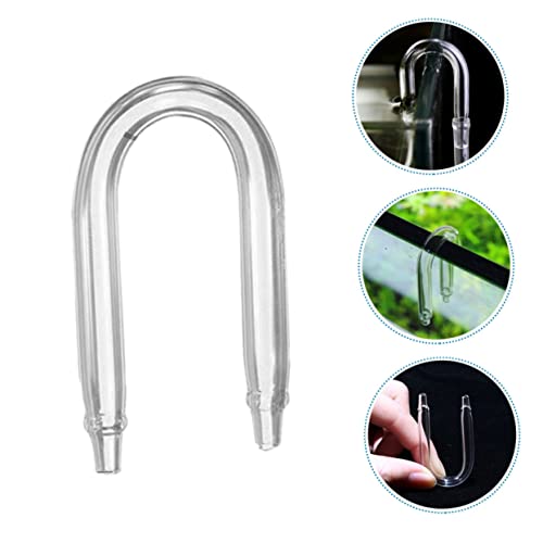 U-Shaped CO2 Diffuser Tube for Aquariums 1 Piece CO2 Tube Compatible Aquarium Plants Sturdy Glass Construction for Fish Tanks