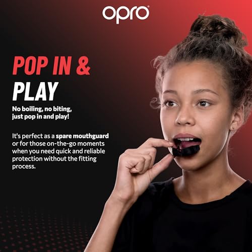 OPRO Snap-Fit Mouth Guard, Instant Fit (Clear) Adult - color: Clear, size: Adult (Age 11+)
