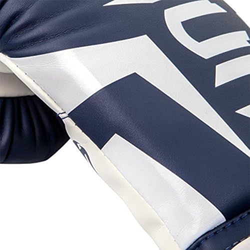 Venum Elite Standup Shin Guards - color: White/Navy Blue, size: Medium