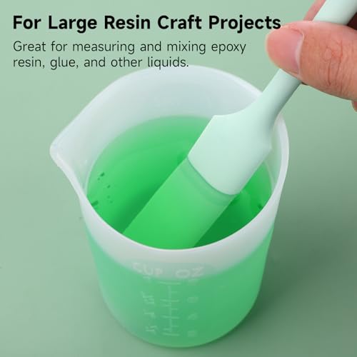 250ml Large Silicone Measuring Cups, 8OZ Reusable Squeeze and Pour Resin Cups for Epoxy, Casting Molds, Slime, Craft Art Projects, Cup Making, Waxing, 6 Packs - size: 250ml*6