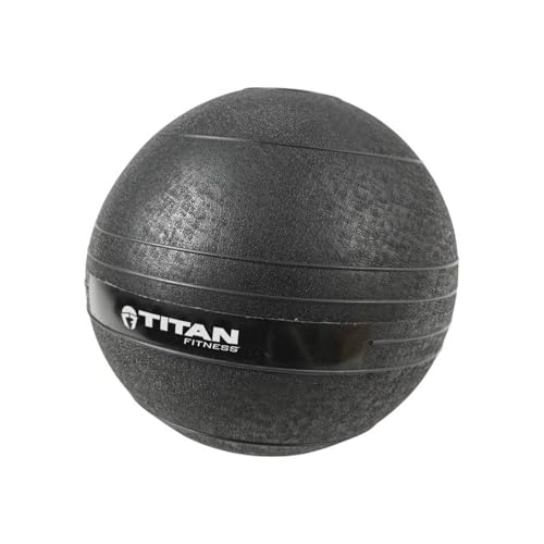 Titan Fitness Rubber Slam Ball, Dead Weight Ball Absorbs Impact, Minimal Bounce, Textured Surface for Strength and Conditioning, Cardio Workouts, Full Body Workout - style: 4.5kg(10파운드)