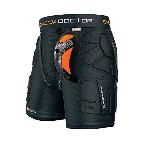 Shock Doctor Compression Shorts Men - Impact & Compression Shorts with Carbon Athletic Cup