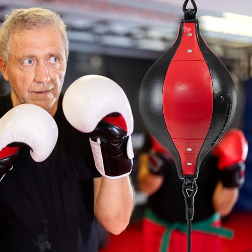 Boxing Speed Bag Portable Adjustable PU Leather Core Training Coordination