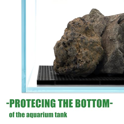 LINLAN 12 Pieces 5.9x11.8in (15X30cm) High-Density Aquarium Grid Plastic, Fish Tank Divider, Egg Crate for DIY Filtration and Bottom Protection in Aquascaping