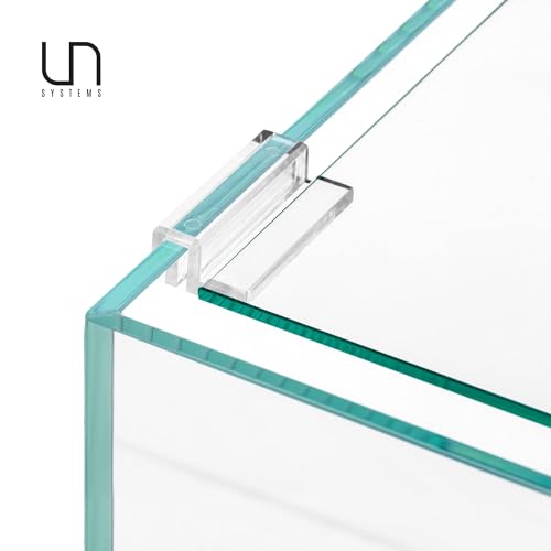 Ultum Nature Systems Tank Lid for Rimless Aquariums - Ultra Clear Glass Cover With Clips (5N, 5S, 5T)