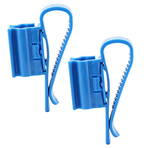 Adjustable Fish Tank Mounting Clamp/Holder, Water Pipe Clamp, Plastic Hose Holder, 2 Pack