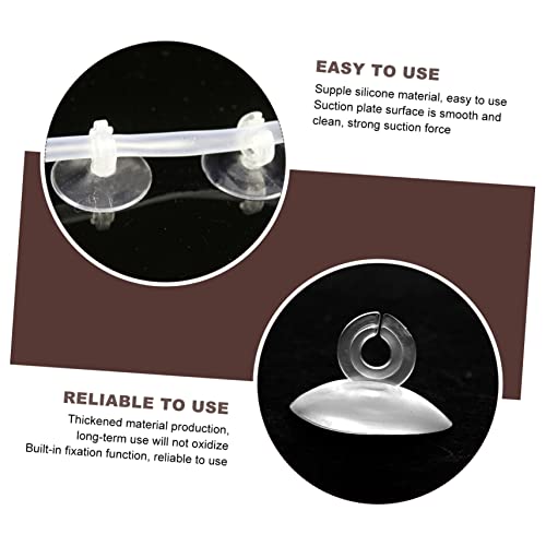 25pcs Aquarium Tubing Holder Cups Airline Clips for Fish Tanks and Aquariums Easy Installation for Air Hose Management